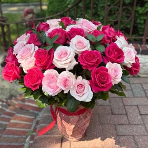 Bouquet 'Vase pink'
