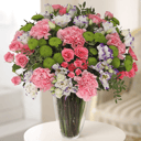 Dolce Vita: Carnations, Lisianthus and Daisies