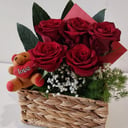 Flower basket 'A basket of love'