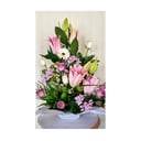 Arreglo floral 'centro tonos rosas y blancos'