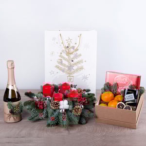 Escarcha con champagne sin alcohol