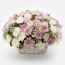 Flower basket 'Bouquet in a basket "Gentle flame"'