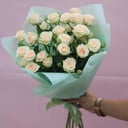 Bouquet of white spray roses