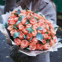 Peony peach roses