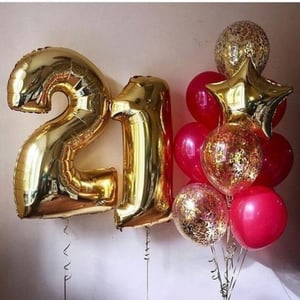 Balloon Set 96 - balloons with the number 21