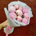 Ramo '9 peonias rosas'