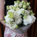 Bouquet of white eustoma