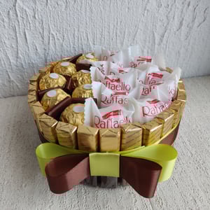 Süße Komposition aus Schokoladenpralinen