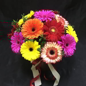 Hat box with flowers 'Box 6'