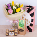 Tulips, Chocolate Sweets and Tea