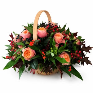 Flower basket 'Autumnal Basket'