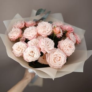 Ramo 'Rosas Rosadas en forma de peonía'