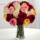 Bouquet 'Two Dozen Rainbow Roses'