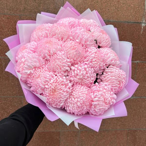Blumenstrauß 'Zarte rosa Chrysantheme, 19 Stiele'