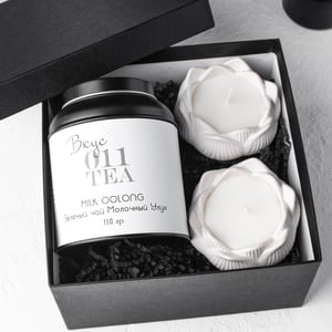 Gift set tea and candles