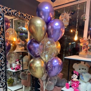 Beautiful fountain of 10 balls