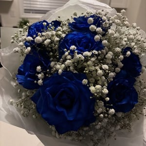 Ramo rosas azules