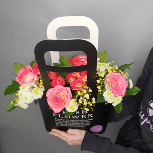 Arrangement 'Composition of Roses and Chrysanthemums'