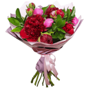 A bouquet of 13 peonies