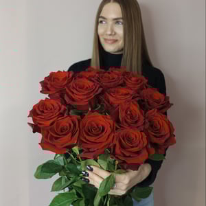 Bouquet '15 high premium roses 70 cm'