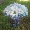 Blumenarrangement 'Chrysanthemenglas'