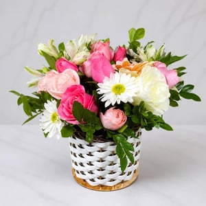 Flower basket 'Cesta Primavera'