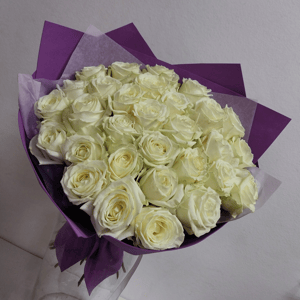Bouquet of 35 white roses