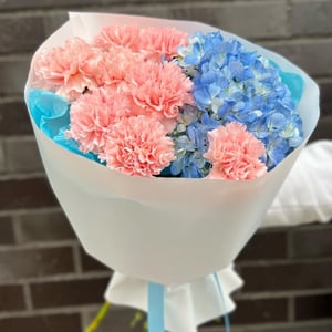 Blumenstrauß 'Strauß aus Hortensien und Dianthus'