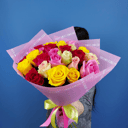 Bouquet of Multicolored Roses Kenya