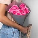 Bouquet of pink roses 9 pcs