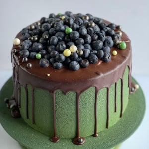 Pastel de Arándanos "Verde Velour"