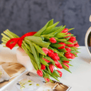 Red Tulips in Bouquet