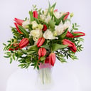 Sweet confession: 15 Red tulips