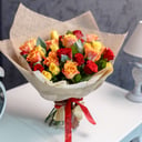 Bouquet 'Mix of 31 orange roses'
