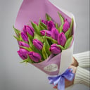 Bouquet '15 purple tulips'