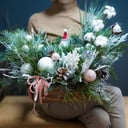 Arreglo floral 'Ciudad de nieve'