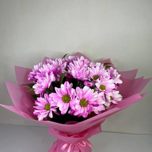 Bouquet de Chrysanthèmes "Bacardi Fuchsia"