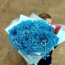 Blue Gypsophila Bouquet