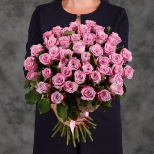 Bouquet of 45 pink roses
