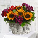 Flower basket 'Autumn Basket: Alstroemerias'