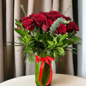 24 Long Stem Red Roses