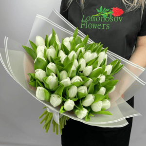 Bouquet '49 white tulips'