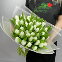 49 white tulips