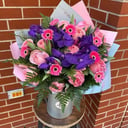 Arrangement 'A chic bouquet with a watering can'