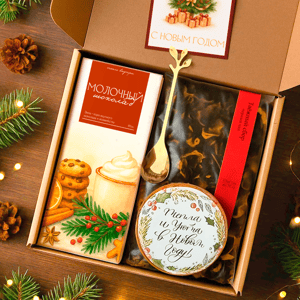 Подарок с чаем и шоколадом