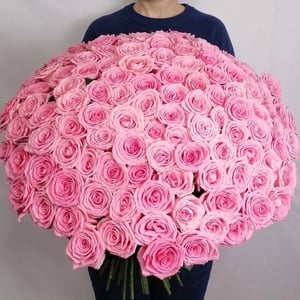 Blumenstrauß 'Ein Strauß aus 151 rosa Sophia-Loren-Rosen.'