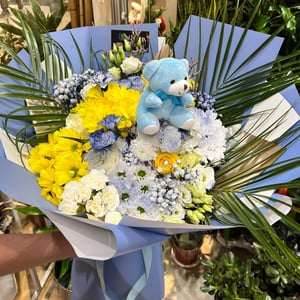 Fresh Flower Bouquet - Blue Moon