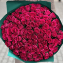 101 fuchsia roses bouquet