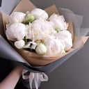 Blumenstrauß '7 white peonies'