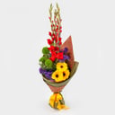 Blumenstrauß mit Gladiolen "Regenbogenstunde"